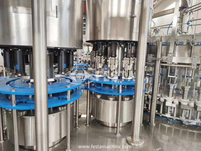 BDXGF32-32-10-10 Glass Bottle Carbonated Filling Machine capper capper