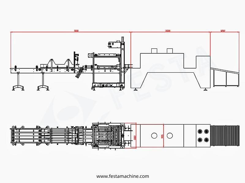 MBJ-15 bottle shrink wrapper demensions