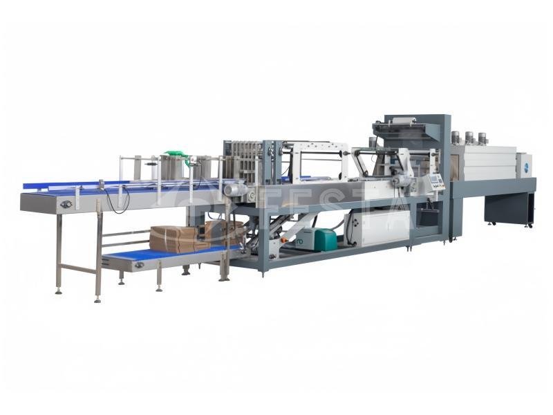 tray plus film shrink wrapping machine
